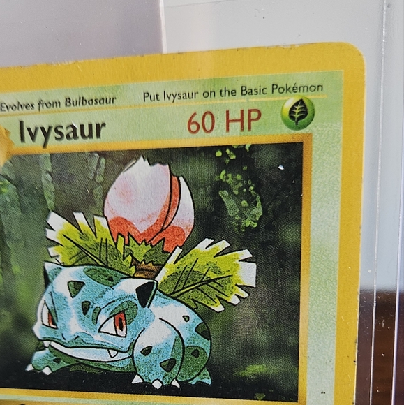 Vintage 1999 Base Set Pokémon~IVYSAUR #30/102 Shadowless Uncommon - Picture 3 of 5